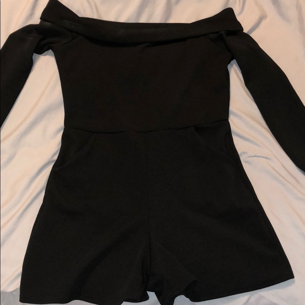 COPY - Black off the shoulder romper